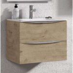 Mueble de baño roble landes moderno