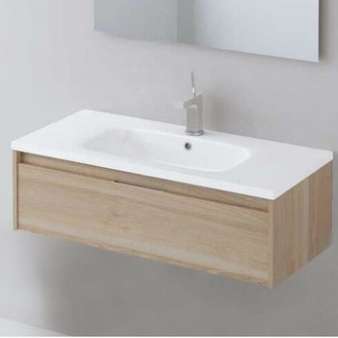 Mueble de baño moderno Carmen 1 cajon  Roble