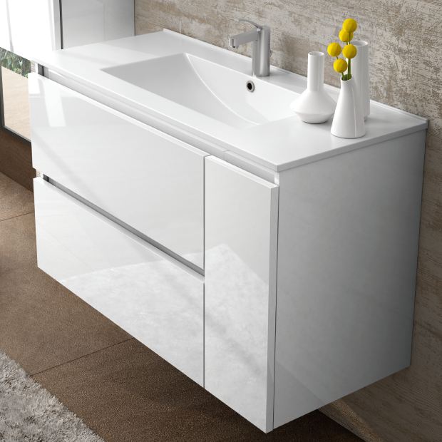  NOALED Armario de baño de alto brillo gris 11.8x11.8x72.2 in de  madera de ingeniería, mueble de baño, almacenamiento de baño, armario para  baño, muebles de baño VR : Hogar y Cocina