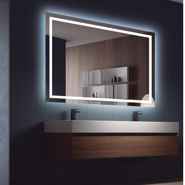 Espejo de baño horizontal 100x80 cm de Bath+